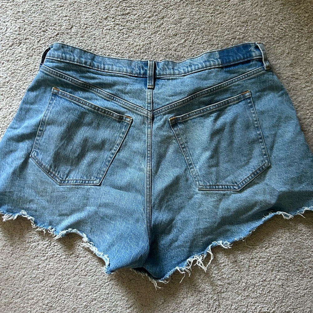 Abercrombie & Fitch High Rise A Line Jean Shorts
